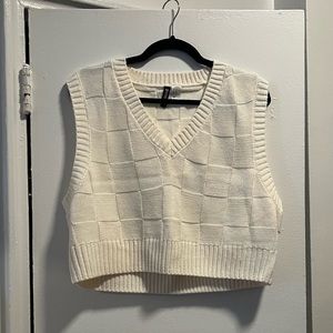 H&M Cream Sweater Vest